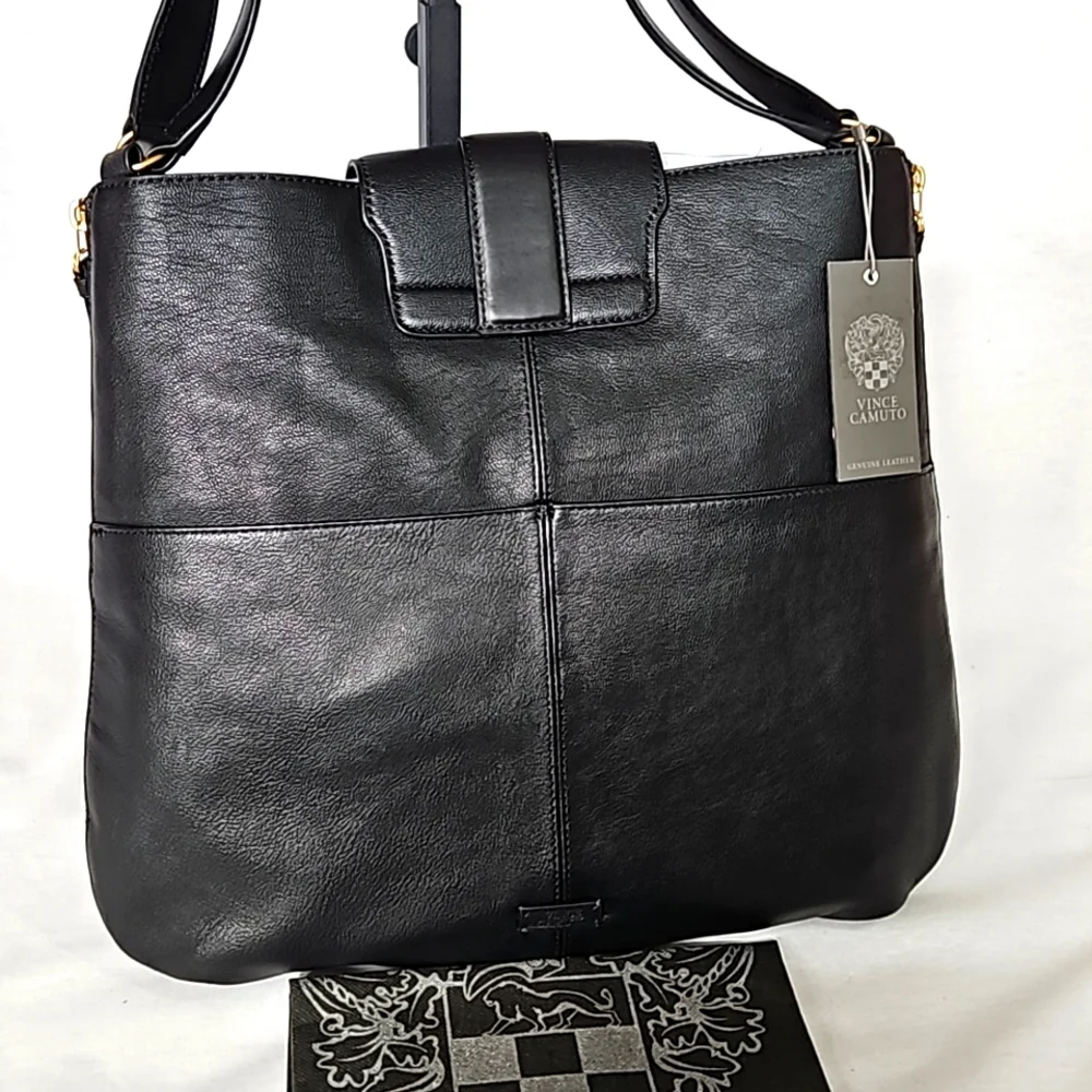 Vince Camuto Maecy Large Leather Hobo Bag